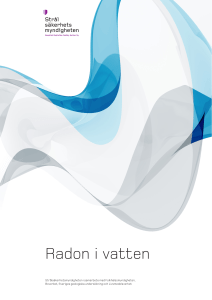 Radon i vatten - Strålsäkerhetsmyndigheten