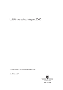 Luftförsvarsutredningen 2040, SOU 2014:88