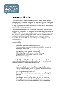 Kommunikatör - Brottsofferjouren