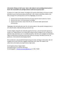Information till dig som haft cancer i tjock