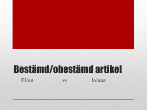 Bestämd artikel