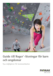 Guide till Roger-lösningar för barn och ungdomar