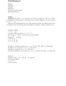 Föreläsning 5