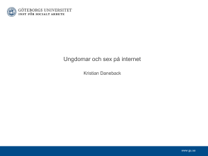 Kärlek och sexualitet på internet: Vad gör unga på nätet och