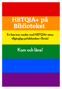 HBTQIA+ på Biblioteket