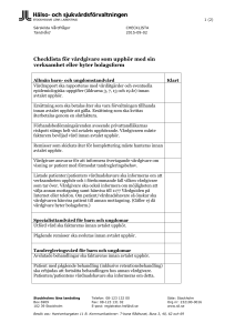 Checklista för vårdgivare som upphör med sin verksamhet eller