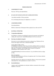 produktresumé - Läkemedelsverket