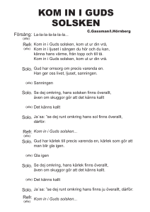 KOM IN I GUDS SOLSKEN