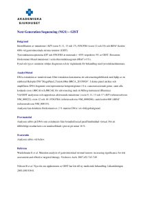 Next Generation Sequencing (NGS) – GIST