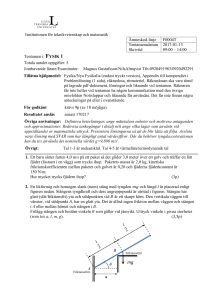 Institutionen för teknikvetenskap och matematik Ämneskod