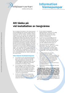 Information bergvärme