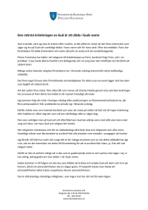 Den största kränkningen av Gud är att döda i Guds