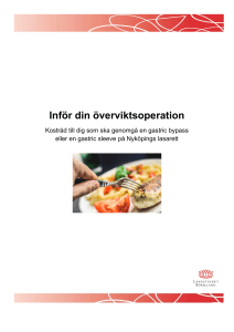 Kostråd till dig som ska genomgå en gastric bypass eller en gastric