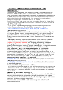 Examination psykosomatik seminarier och patientfall Sjg7