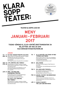 meny Januari – februari 2017
