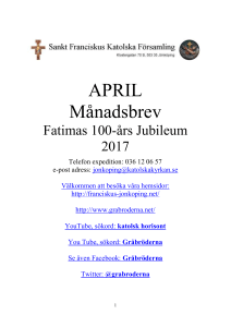 Församlingens kalender för april 2017