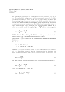 Räkneövning 6 modellsvar - Course Pages of Physics Department