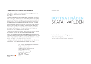 skapa i världen - Svenska kyrkan