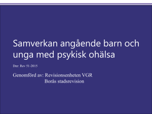 samverkan avseende barn och unga med psykisk ohälsa