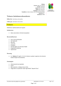 Voltaren Ambulansverksamheten Voltaren
