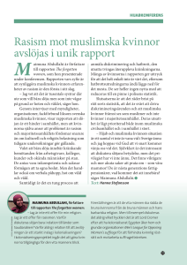 Rasism mot muslimska kvinnor avslöjas i unik rapport