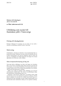 Motivering - Riksdagens öppna data