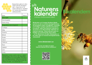Bikalendern - Naturens kalender
