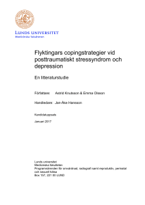 Flyktingars copingstrategier vid posttraumatiskt