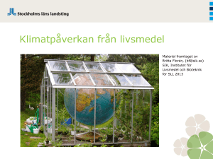 Klimatpåverkan från livsmedel