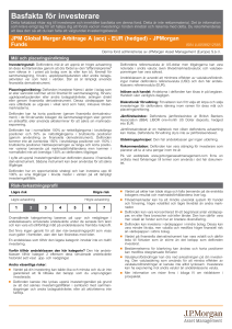 JPM Global Merger Arbitrage A (acc) - EUR (hedged)