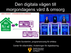 Patrik Sundström, Sveriges Kommuner och Landsting