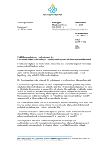 Socialdepartementet - Folkhälsomyndigheten