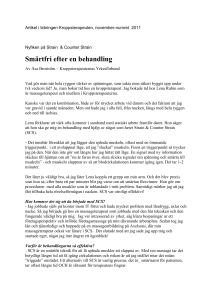 Smärtfri efter en behandling - Lena Rubin Massageterapi och