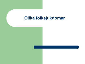 Olika folksjukdomar