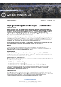 Nya fynd med guld och koppar i Gladhammar