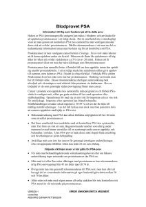 PSA provtagning