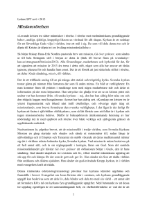 Missionsrörelsen - Kyrklig dokumentation