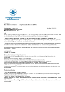 Den äldre människan – komplexa situationer, 22,5hp