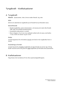 Tyngdkraft – Kraftsituationer