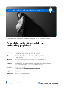 Inbjudan till kvällsseminarium om Graviditet och läkemedel med