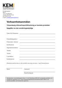Verksamhetsanmälan