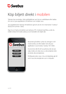 Köp biljett direkt i mobilen