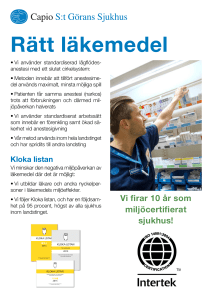 Rätt läkemedel - Capio S:t Görans Sjukhus