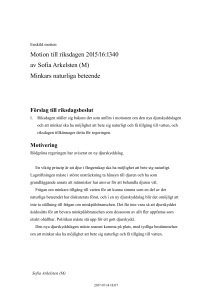 Minkars naturliga beteende