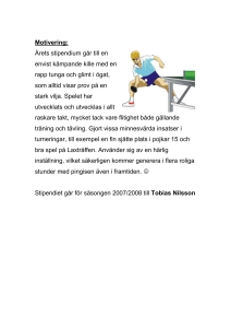Motivering till stipendiat 2008