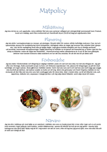Matpolicy - Livsmedelsverket