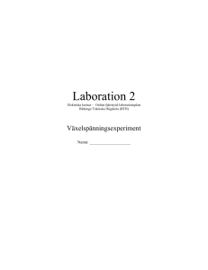 Laboration med växelström