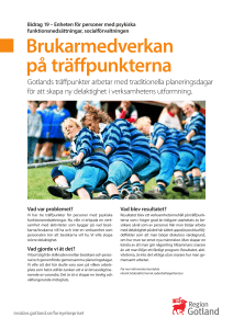 Gotlands träffpunkter arbetar med traditionella planeringsdagar för