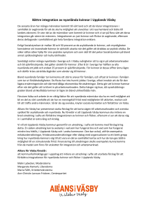 Bättre integration av nyanlända kvinnor i Upplands Väsby