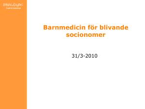 Barnmedicin för blivande socionomer
